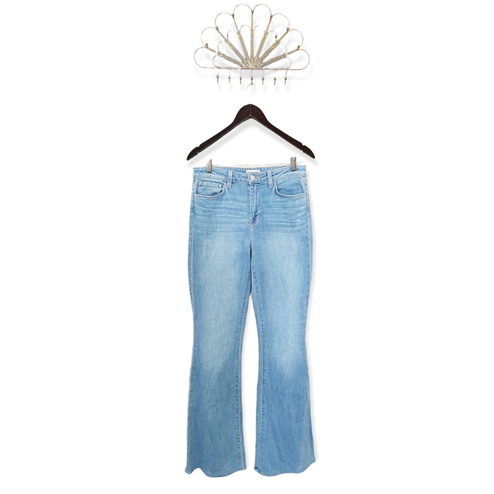 L’AGENCE Bell High Rise Flared Leg Light Wash Jeans Size 28